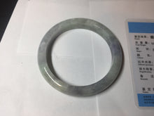 Load image into Gallery viewer, 61.5mm Certified Type A 100% Natural white/light purple/green Jadeite Jade bangle BF108-1925