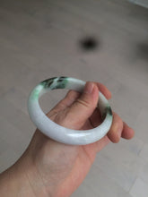 Load image into Gallery viewer, 60mm certified 100% natural type A green white jadeite jade bangle AY75-1734