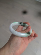 Load image into Gallery viewer, 60mm certified 100% natural type A green white jadeite jade bangle AY75-1734