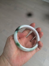 Load image into Gallery viewer, 60mm certified 100% natural type A green white jadeite jade bangle AY75-1734