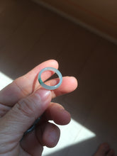 Load image into Gallery viewer, 15.7mm size 5 100% natural type A icy watery green/blue icy watery Guatemala jadeite jade band ring group BP87