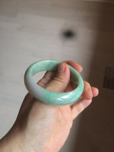 Load image into Gallery viewer, 50mm Certified Type A 100% Natural sunny green/purple tropical beach Jadeite Jade bangle D109-7738