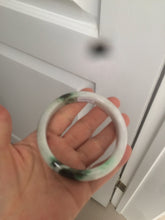Load image into Gallery viewer, 60mm certified 100% natural type A green white jadeite jade bangle AY75-1734