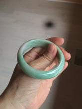 Load image into Gallery viewer, 50mm Certified Type A 100% Natural sunny green/purple tropical beach Jadeite Jade bangle D109-7738
