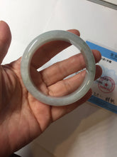 Load image into Gallery viewer, 53.2mm Certified Type A 100% Natural light green purple white Jadeite bangle PB291-3362
