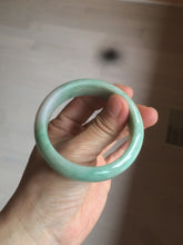 Load image into Gallery viewer, 50mm Certified Type A 100% Natural sunny green/purple tropical beach Jadeite Jade bangle D109-7738