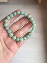 Load image into Gallery viewer, 7.5-9mm size 50-58mm 100% natural type A green jadeite jade beads bracelet group BS168