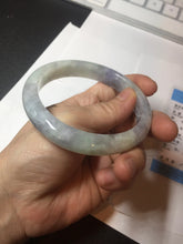 Load image into Gallery viewer, 61.5mm Certified Type A 100% Natural white/light purple/green Jadeite Jade bangle BF108-1925