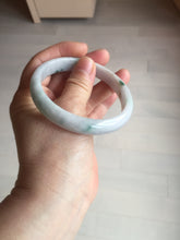 Load image into Gallery viewer, 58.7mm certified Type A 100% Natural purple white green with green floating flowers Jadeite Jade bangle BL126-1267