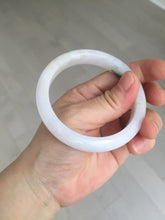 Load image into Gallery viewer, 55.5mm certified 100% natural type A icy watery green/purple jadeite jade bangle BN89-3521