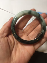 Load image into Gallery viewer, 54mm certified 100% natural Type A dark green white jadeite jade bangle AA43-5316