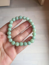 Load image into Gallery viewer, 7.5-9mm size 50-58mm 100% natural type A green jadeite jade beads bracelet group BS168