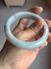 Load image into Gallery viewer, 57.5mm certified Type A 100% Natural light green/purple/black Jadeite Jade bangle BM104-5273