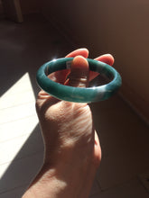 Load image into Gallery viewer, 58.9mm Certified Type A 100% Natural dark green/blue/gray/black Guatemala Jadeite bangle PJ134-1481