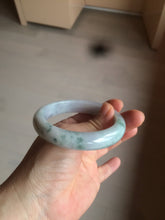 Load image into Gallery viewer, 56.2mm certified Type A 100% Natural green/purple/white Jadeite Jade bangle AY74-5914