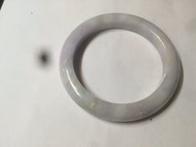 Load image into Gallery viewer, 53.5mm certified Type A 100% Natural light purple/white Jadeite Jade bangle AX82-0310