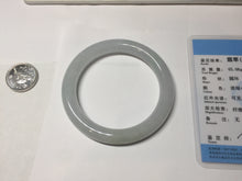 Load image into Gallery viewer, 54.2mm Certified Type A 100% Natural light green/purple/white round cut Jadeite bangle PD103-4905