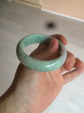 Load image into Gallery viewer, 50mm Certified Type A 100% Natural sunny green/purple tropical beach Jadeite Jade bangle D109-7738