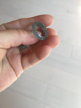 Load image into Gallery viewer, 16.1mm size 5 1/2 100% natural type A icy watery green/blue icy watery Guatemala jadeite jade band ring group BP85