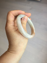 Load image into Gallery viewer, 55mm Certified Type A 100% Natural light green white red Jadeite bangle PB197-6665