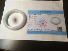 Load image into Gallery viewer, 57mm certified 100% natural type A light green/white jadeite jade bangle AX83-5063