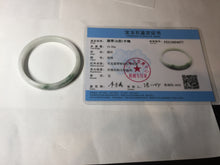 Load image into Gallery viewer, 50.2mm Certified Type A 100% Natural white with floating flowers/purple Jadeite Jade bangle BL92-4677