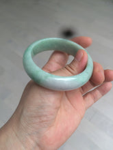 Load image into Gallery viewer, 50mm Certified Type A 100% Natural sunny green/purple tropical beach Jadeite Jade bangle D109-7738