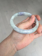 Load image into Gallery viewer, 61.5mm Certified Type A 100% Natural white/light purple/green Jadeite Jade bangle BF108-1925