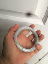 Load image into Gallery viewer, 56.2mm certified Type A 100% Natural green/purple/white Jadeite Jade bangle AY74-5914