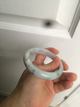 Load image into Gallery viewer, 56.2mm certified Type A 100% Natural green/purple/white Jadeite Jade bangle AY74-5914