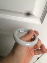 Load image into Gallery viewer, 56.2mm certified Type A 100% Natural green/purple/white Jadeite Jade bangle AY74-5914