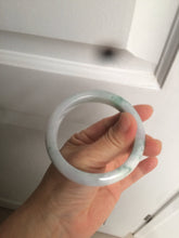 Load image into Gallery viewer, 56.2mm certified Type A 100% Natural green/purple/white Jadeite Jade bangle AY74-5914