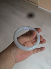 Load image into Gallery viewer, 57mm certified 100% natural type A light green/white jadeite jade bangle AX83-5063