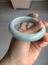 Load image into Gallery viewer, 57.4mm certified Type A 100% Natural light green/purple/black Jadeite Jade bangle BM103-5268