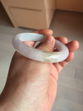 Load image into Gallery viewer, 55mm certified 100% natural type A white/green/black/purple jadeite jade bangle AU42-8152