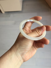 Load image into Gallery viewer, 56mm certified 100% natural type A light yellow brown sugar flat jadeite jade bangle PA169-6634