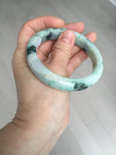 Load image into Gallery viewer, 58mm Certified Type A 100% Natural white/light purple/sunny green Jadeite Jade bangle BM65-5076