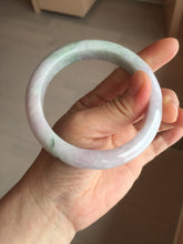 Load image into Gallery viewer, 59.5mm certified Type A 100% Natural light green sunny green red light purple Jadeite Jade bangle BF146-8461