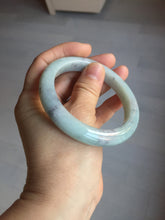 Load image into Gallery viewer, 57.5mm certified Type A 100% Natural light green/purple/black Jadeite Jade bangle BM102-5271