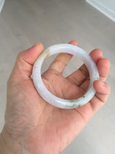 Load image into Gallery viewer, 55mm certified 100% natural type A white/green/black/purple jadeite jade bangle AU42-8152
