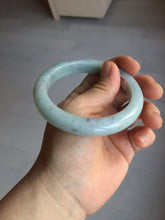 Load image into Gallery viewer, 57.5mm certified Type A 100% Natural light green/purple/black Jadeite Jade bangle BM102-5271