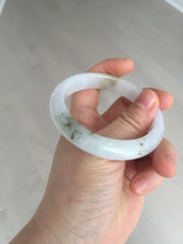 Load image into Gallery viewer, 55mm certified 100% natural type A white/green/black/purple jadeite jade bangle AU42-8152