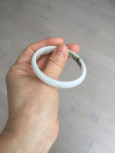 Load image into Gallery viewer, 50.2mm Certified Type A 100% Natural white with floating flowers/purple Jadeite Jade bangle BL92-4677