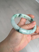 Load image into Gallery viewer, 58mm Certified Type A 100% Natural white/light purple/sunny green Jadeite Jade bangle BM65-5076