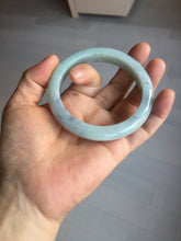 Load image into Gallery viewer, 57.5mm certified Type A 100% Natural light green/purple/black Jadeite Jade bangle BM102-5271