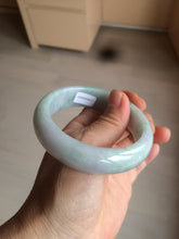 Load image into Gallery viewer, 56.2mm certified Type A 100% Natural green/purple chubby Jadeite Jade bangle AY73-5917