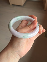 Load image into Gallery viewer, 59.5mm certified Type A 100% Natural light green sunny green red light purple Jadeite Jade bangle BF146-8461