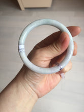 Load image into Gallery viewer, 58.5mm certified 100% natural type A light green/white/purple round cut jadeite jade bangle PC33-2675