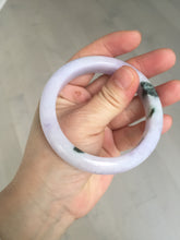 Load image into Gallery viewer, 55.5mm certified 100% natural type A sunny green/purple jadeite jade bangle BN88-8714
