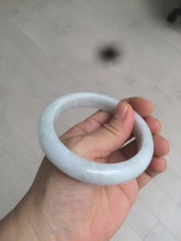 Load image into Gallery viewer, 57mm certified 100% natural type A light green/white jadeite jade bangle AX83-5063